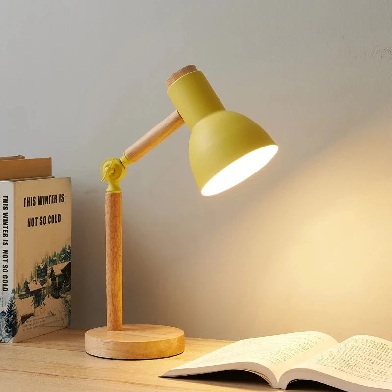 Lampe De Chevet Nordique En Bois - Calydia