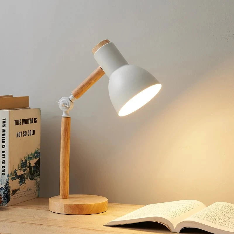 Lampe De Chevet Nordique En Bois - Calydia