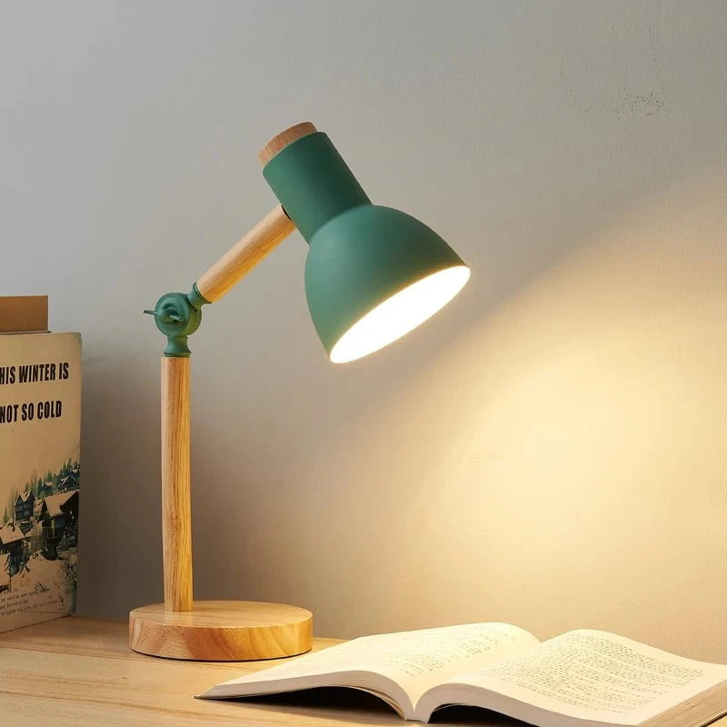 Lampe De Chevet Nordique En Bois - Calydia