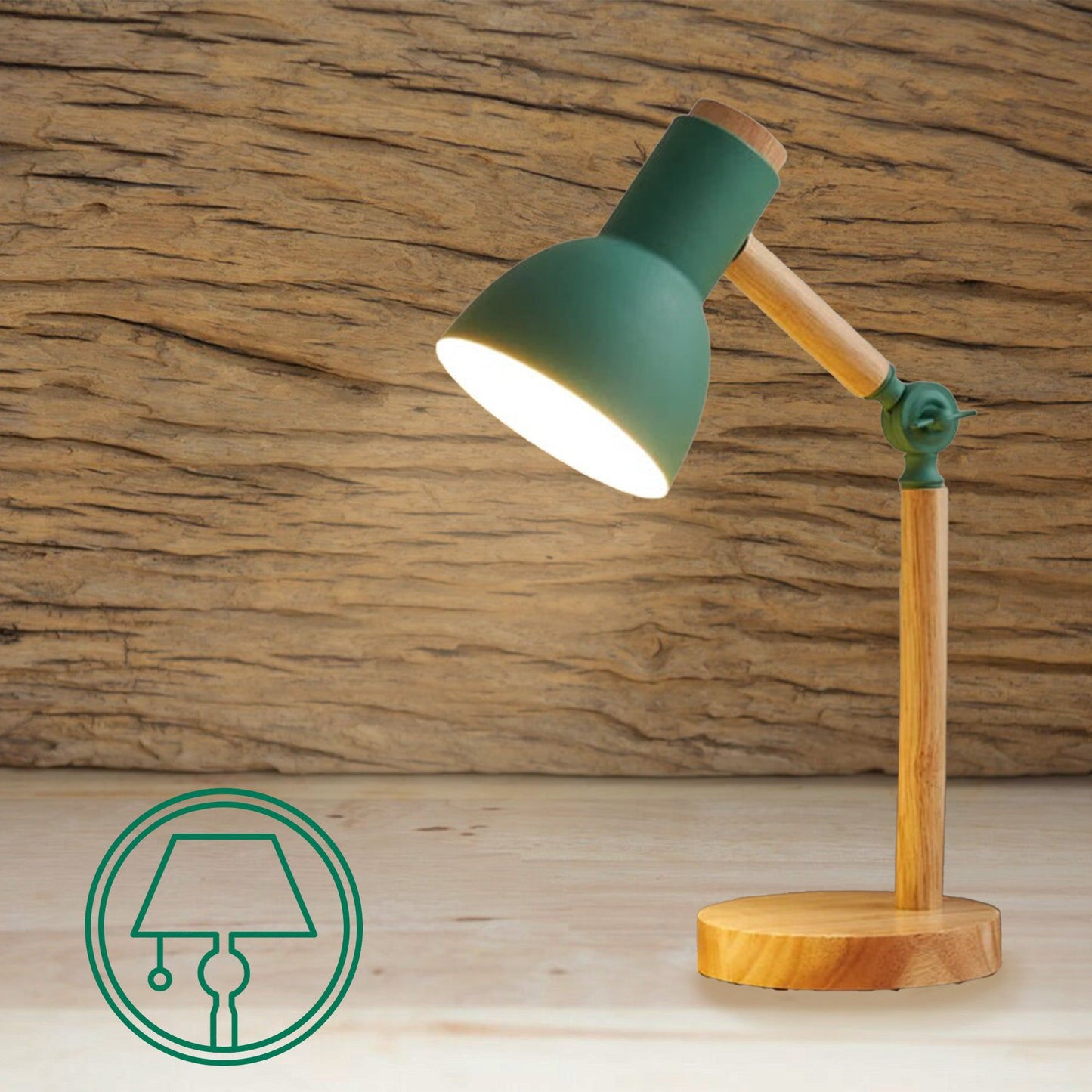 Lampe De Chevet Nordique En Bois - Calydia
