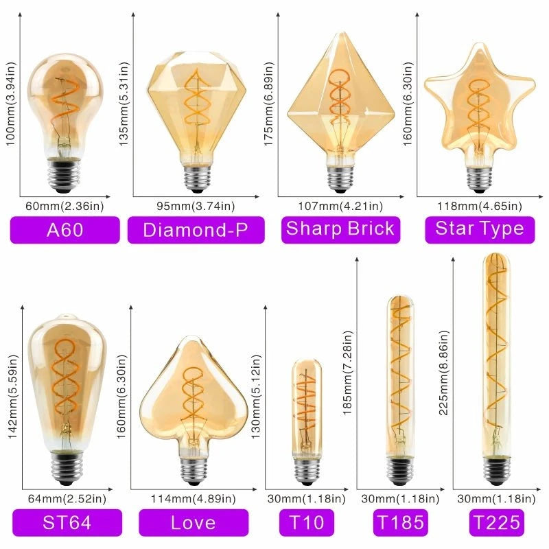 Ampoule Led vintage E14/E27 - Calydia