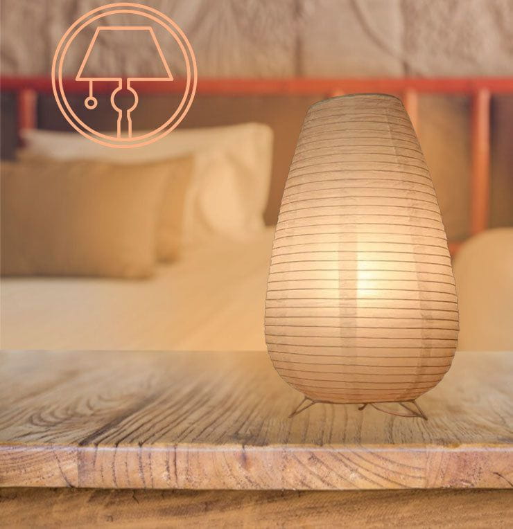 Lampe De Chevet Japonaise - Calydia